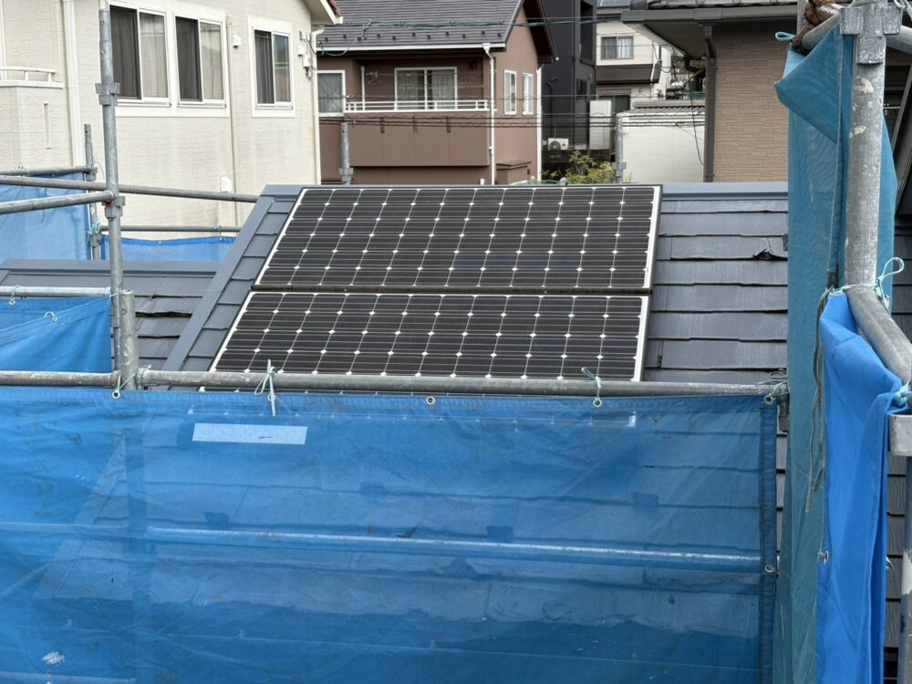 【屋根カバー工法】太陽光パネル取り外し前