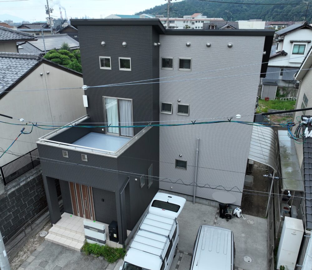 【大竹市】屋根外壁塗装工事 ベランダトップ塗装F様邸