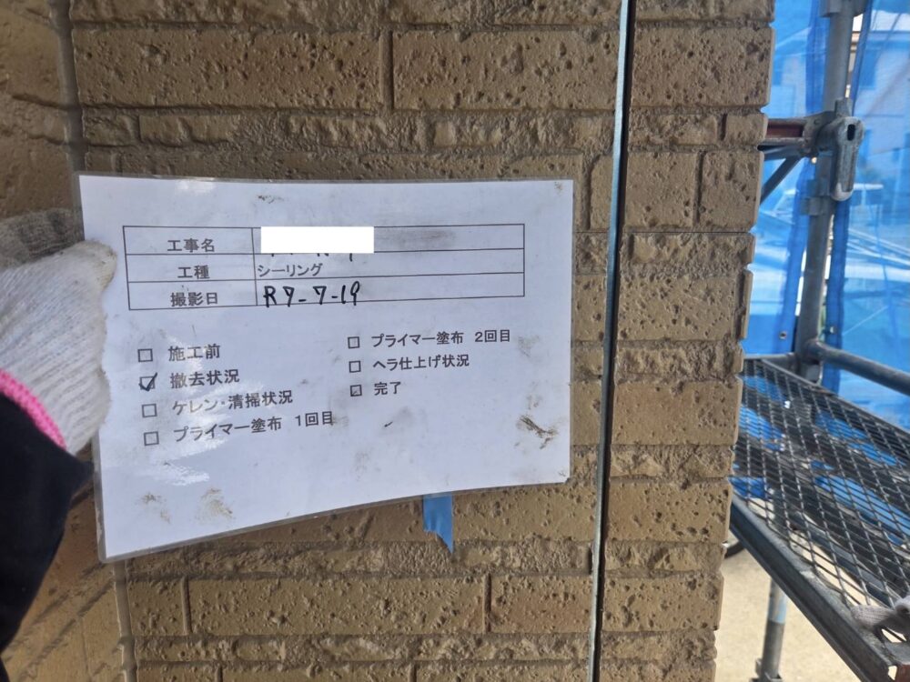 【シーリング】撤去