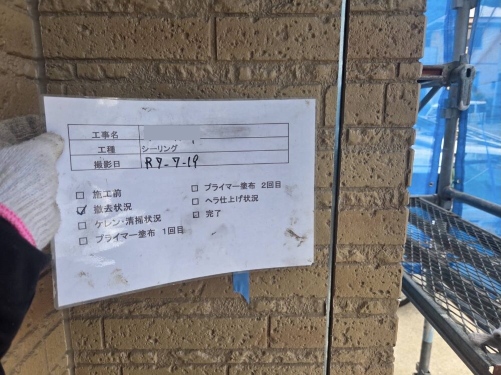 【シーリング】撤去