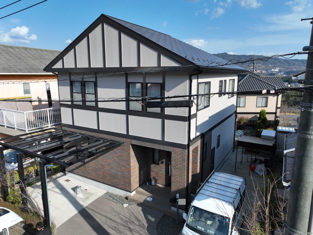【広島市安佐南区】外壁屋根塗装工事・鼻隠軒天交換工事・ベランダ板金工事 M様邸