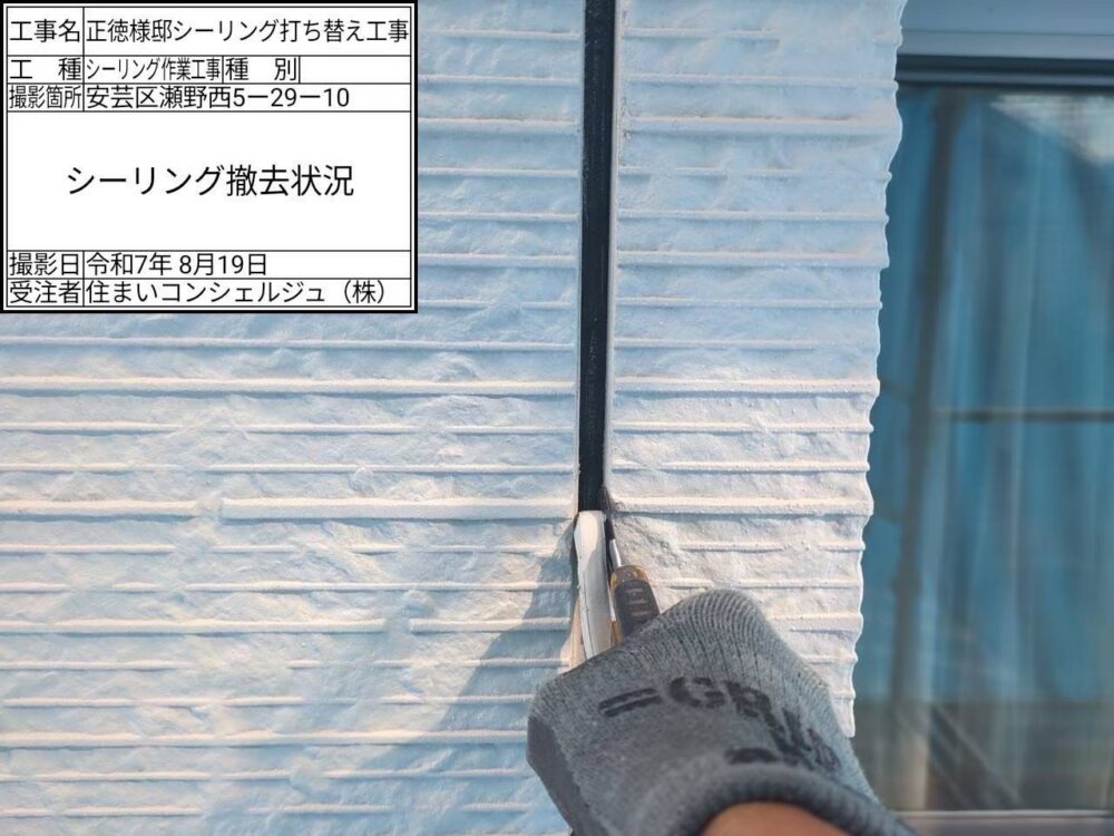 【シーリング】撤去